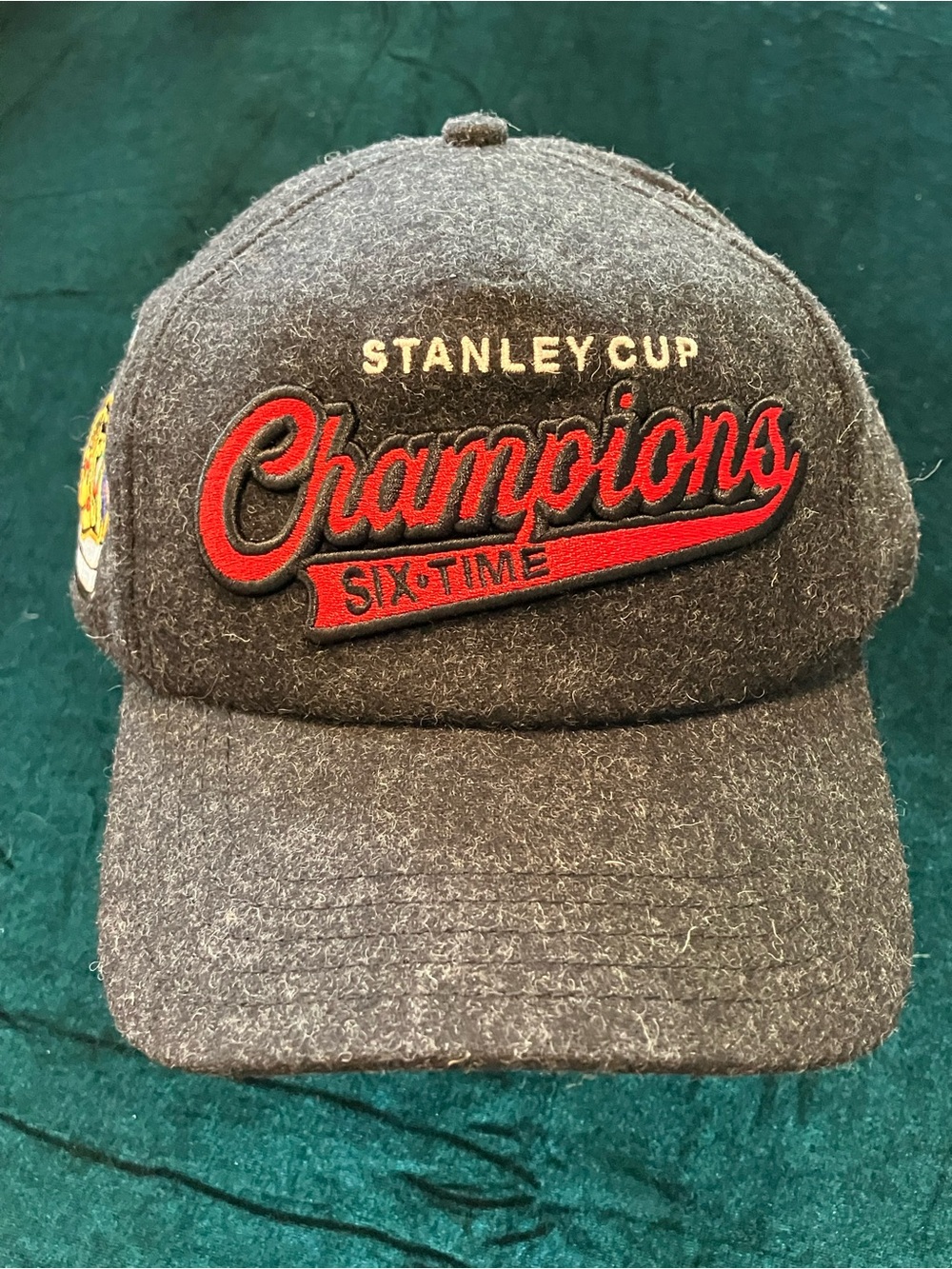 Chicago Blackhawks Stanley Cup Six Time Champions Centennial Baseball Hat